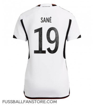 Deutschland Leroy Sane #19 Replik Heimtrikot Damen WM 2022 Kurzarm